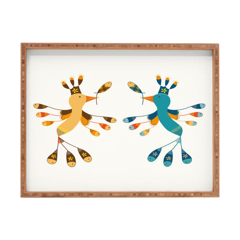 Gabriela Larios Tortolitas Couple New Rectangular Tray