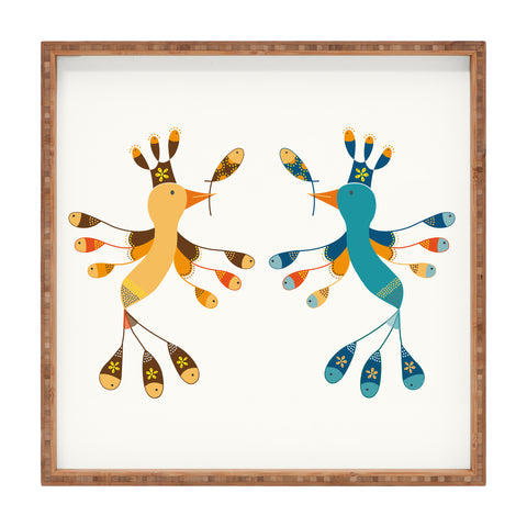 Gabriela Larios Tortolitas Couple New Square Tray