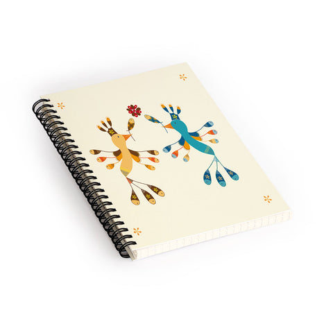 Gabriela Larios Tortolitas Couple Spiral Notebook