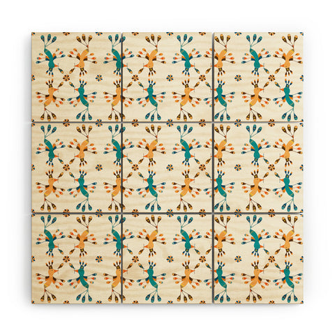 Gabriela Larios Tortolitas Wood Wall Mural