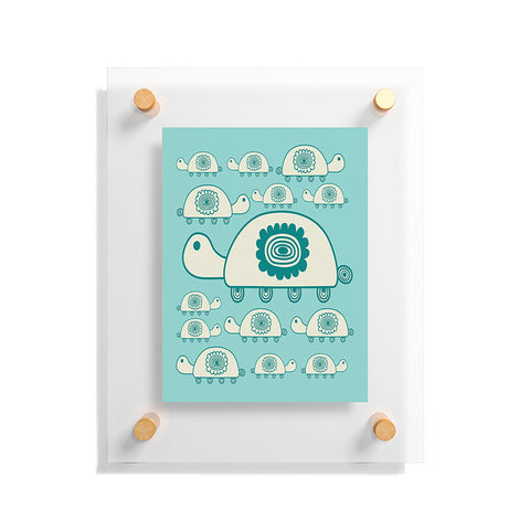 Gabriela Larios Tortugota Aqua Floating Acrylic Print