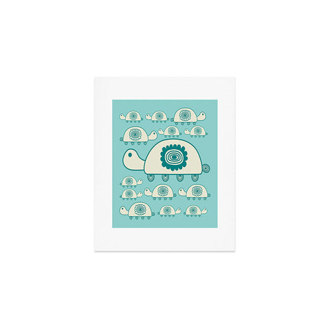 Gabriela Larios Tortugota Aqua Art Print