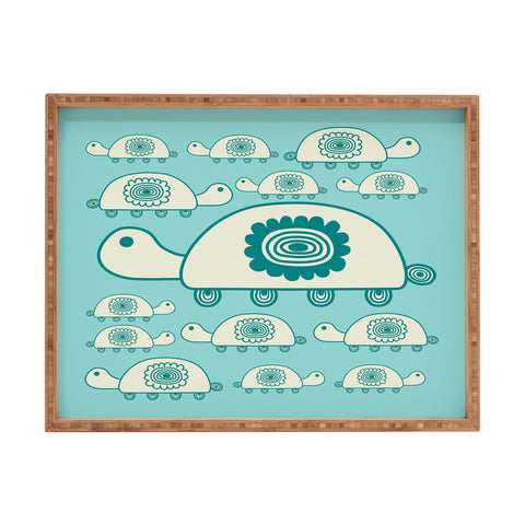 Gabriela Larios Tortugota Aqua Rectangular Tray