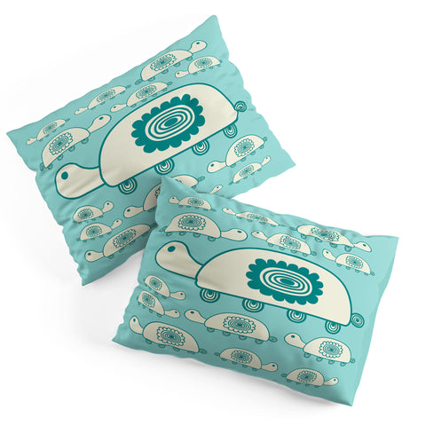Gabriela Larios Tortugota Aqua Pillow Shams