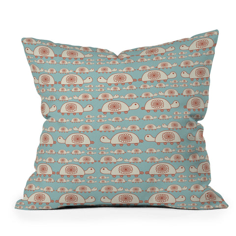 Gabriela Larios Tortuguero Dos Throw Pillow