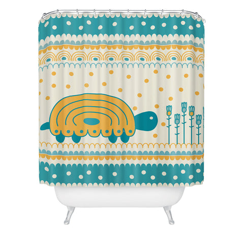 Gabriela Larios Tortuguiando Shower Curtain