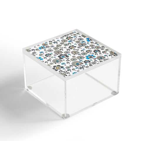 Gabriela Larios Turtles And Flowers Acrylic Box