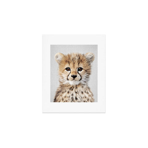 Gal Design Baby Cheetah Colorful Art Print