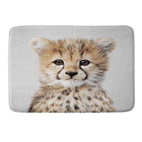 Gal Design Baby Cheetah Colorful Memory Foam Bath Mat