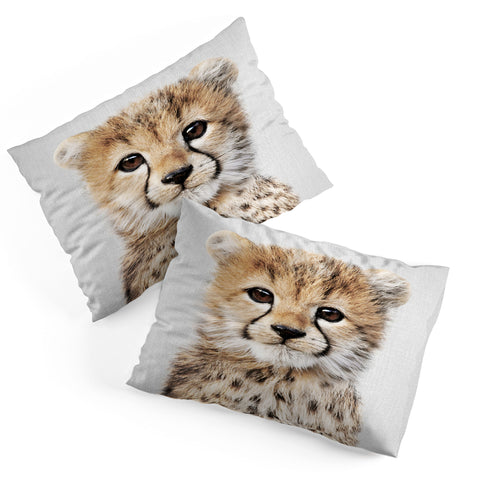 Gal Design Baby Cheetah Colorful Pillow Shams