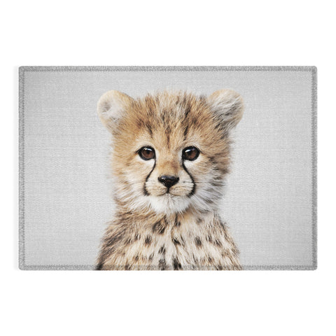 Gal Design Baby Cheetah Colorful Outdoor Rug
