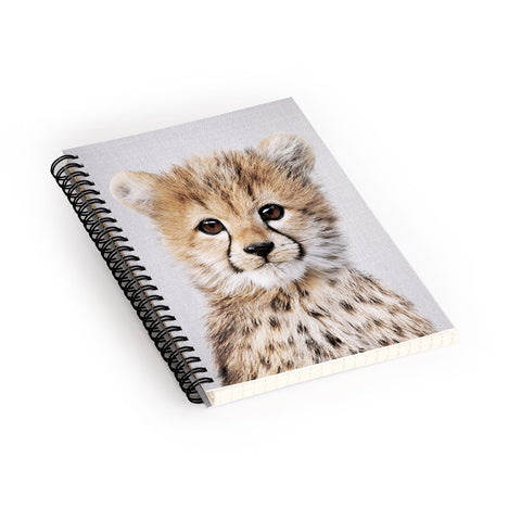 Gal Design Baby Cheetah Colorful Spiral Notebook