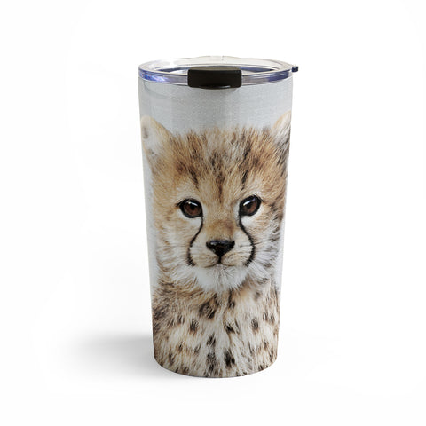Gal Design Baby Cheetah Colorful Travel Mug