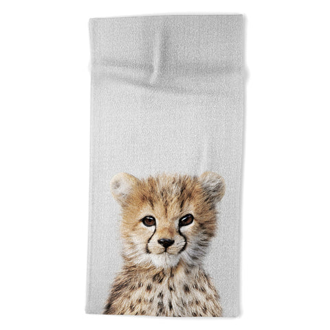 Gal Design Baby Cheetah Colorful Beach Towel