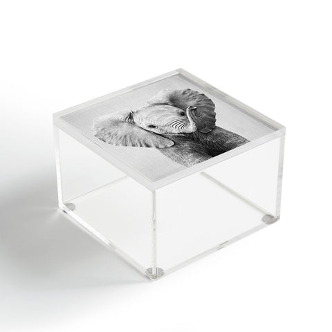 Gal Design Baby Elephant Black White Acrylic Box