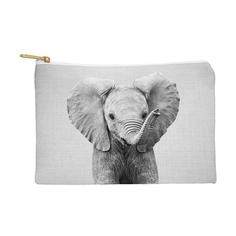 Gal Design Baby Elephant Black White Pouch