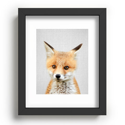 Gal Design Baby Fox Colorful Recessed Framing Rectangle