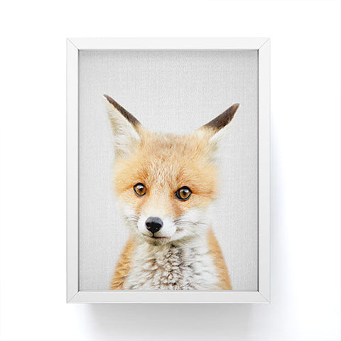 Gal Design Baby Fox Colorful Framed Mini Art Print