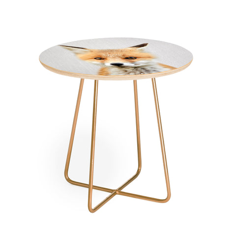 Gal Design Baby Fox Colorful Round Side Table