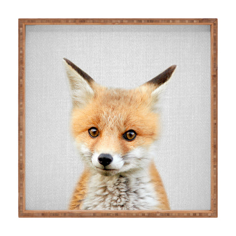 Gal Design Baby Fox Colorful Square Tray