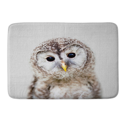 Gal Design Baby Owl Colorful Memory Foam Bath Mat