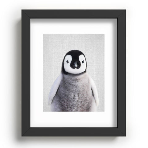 Gal Design Baby Penguin Colorful Recessed Framing Rectangle