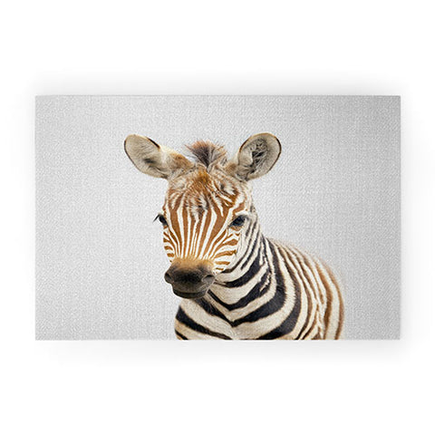 Gal Design Baby Zebra Colorful Welcome Mat