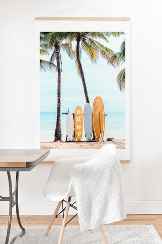Gal Design Choose Your Surfboard Art Print And Hanger