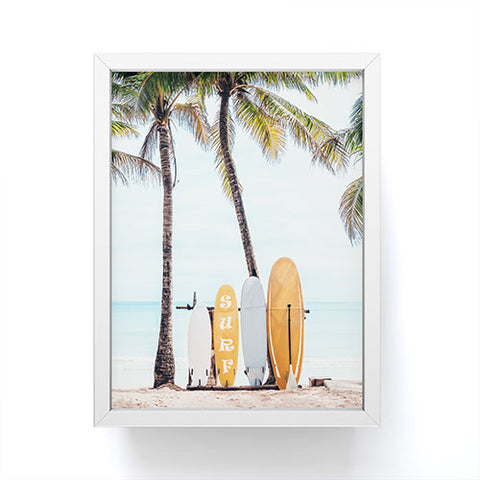 Gal Design Choose Your Surfboard Framed Mini Art Print