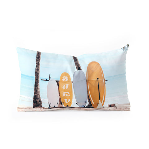 Gal Design Choose Your Surfboard Oblong Throw Pillow