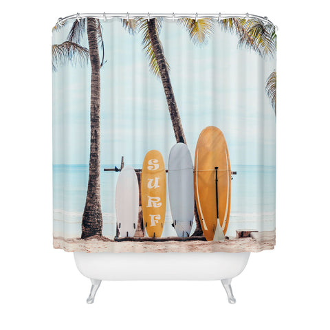 Gal Design Choose Your Surfboard Shower Curtain