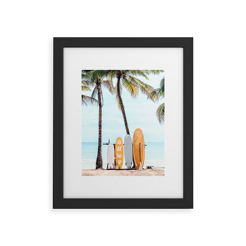 Gal Design Choose Your Surfboard Framed Art Print