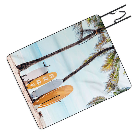Gal Design Choose Your Surfboard Picnic Blanket