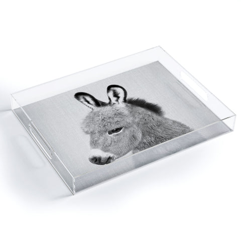 Gal Design Donkey Black White Acrylic Tray
