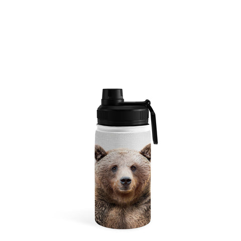Gal Design Grizzly Bear Colorful Water Bottle
