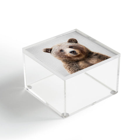 Gal Design Grizzly Bear Colorful Acrylic Box