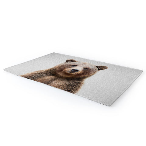 Gal Design Grizzly Bear Colorful Area Rug