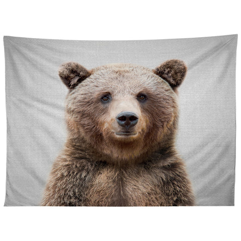 Gal Design Grizzly Bear Colorful Tapestry