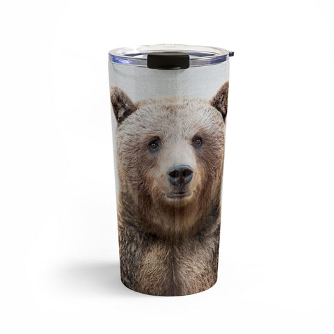 Gal Design Grizzly Bear Colorful Travel Mug