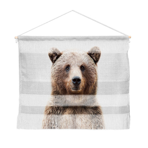 Gal Design Grizzly Bear Colorful Wall Hanging Landscape