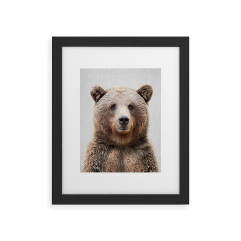 Gal Design Grizzly Bear Colorful Framed Art Print