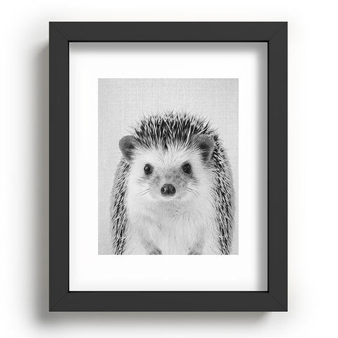Gal Design Hedgehog Black White Recessed Framing Rectangle