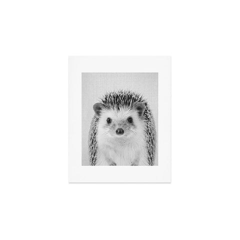 Gal Design Hedgehog Black White Art Print