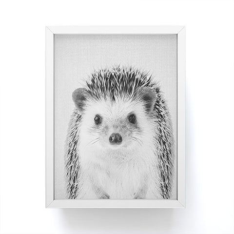 Gal Design Hedgehog Black White Framed Mini Art Print