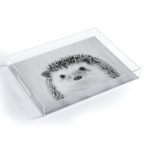 Gal Design Hedgehog Black White Acrylic Tray