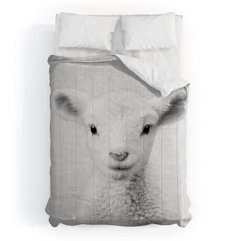 Gal Design Lamb Black White Comforter