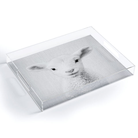 Gal Design Lamb Black White Acrylic Tray