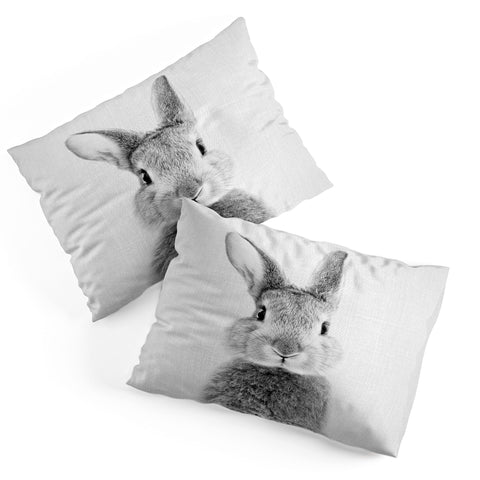 Gal Design Rabbit Black White Pillow Shams
