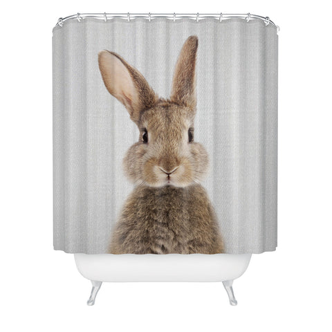 Gal Design Rabbit Colorful Shower Curtain