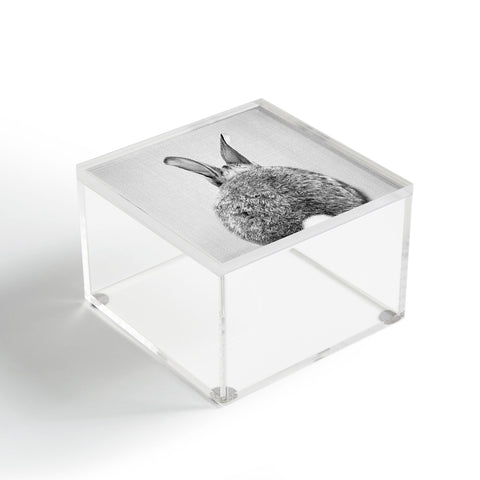 Gal Design Rabbit Tail Black White Acrylic Box